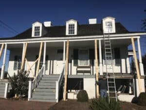 Historic Porch Restoration - deconstruction