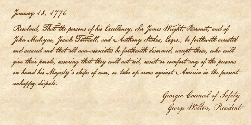 Council of Safety Resolution